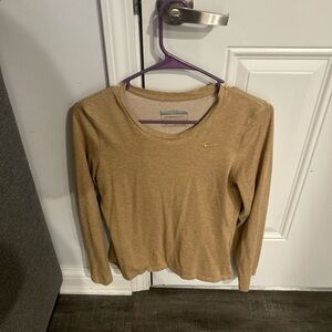 Nike Women's Gold Long Sleeve Top